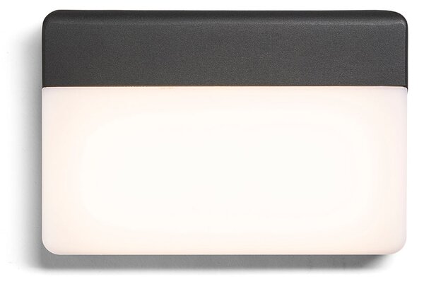 Venkovní nástěnné LED svítidlo GAVIN, antracitová/mléčný akryl, 13 W, teplá bílá 3000 K, IP65
