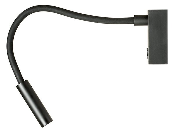 Nástěnné LED svítidlo AIM na husím krku, černé, 3 W, teplá bílá 3000 K