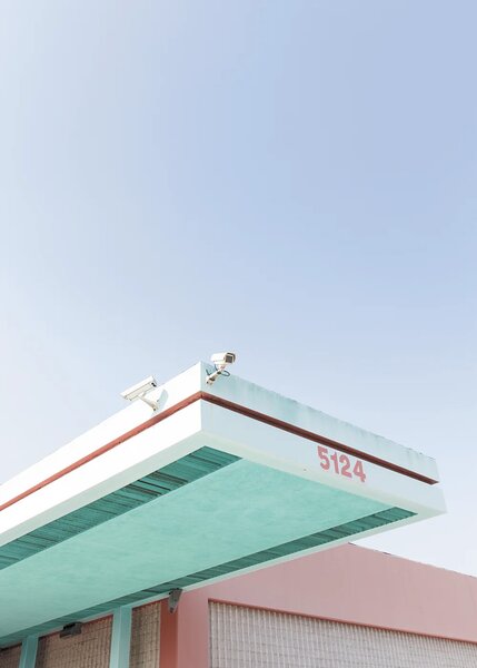 Paper Collective designové moderní obrazy Los Angeles is Pink 01 (50 x 70 cm)
