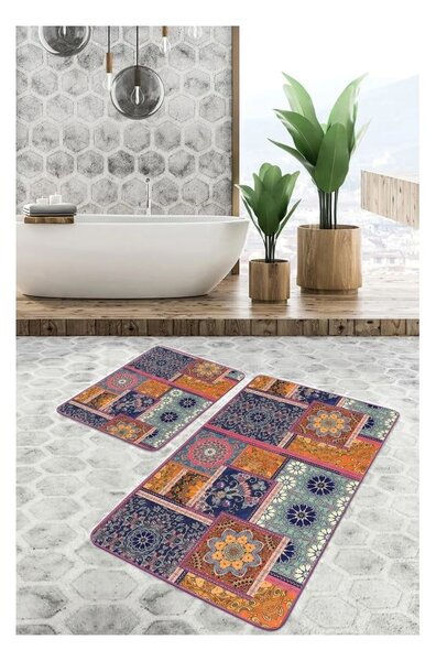 Sametové koupelnové předložky v sadě 2 ks 60x100 cm – Mila Home