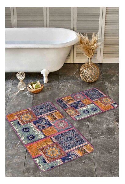 Sametové koupelnové předložky v sadě 2 ks 60x100 cm – Mila Home