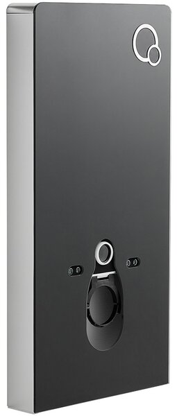 Splachovací modul pro WC závěsné - předstěnová instalace - černá matná - 48,3x100 cm