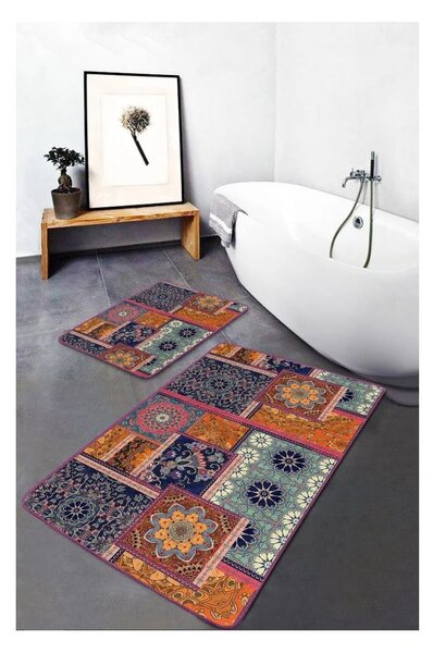 Sametové koupelnové předložky v sadě 2 ks 60x100 cm – Mila Home