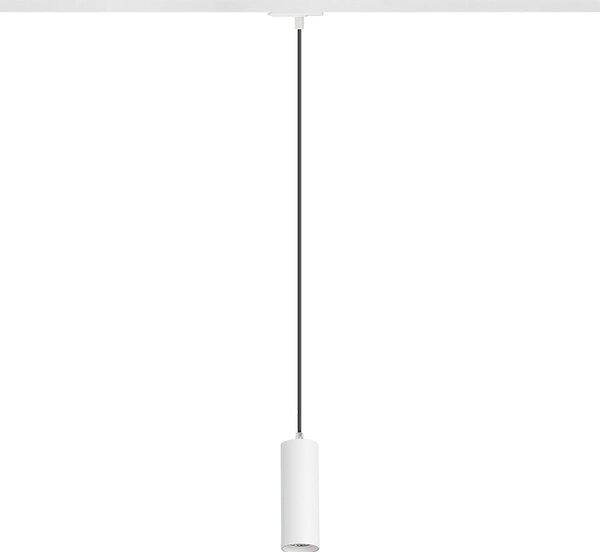 Závěsné lištové LED svítidlo MAVRO pro jednookruhovou lištu, bílé, 12 W, teplá bílá 3000 K