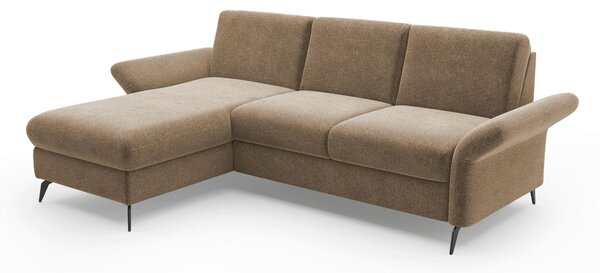 ROHOVÁ SEDAČKA, textil, světle hnědá Sit & More - Sedací soupravy, Online Only