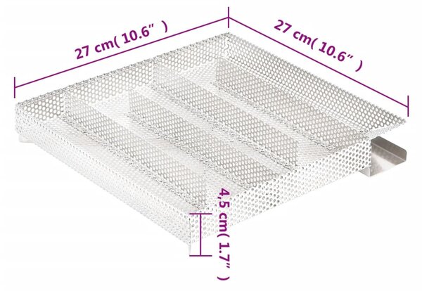 Generátor studeného kouře 5komorový 27 cm nerezová ocel 30254