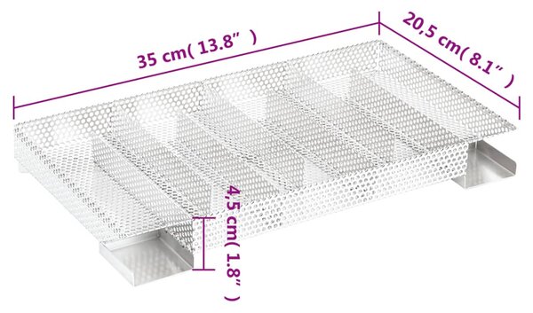 Generátor studeného kouře 8komorový 35 cm nerezová ocel 30255