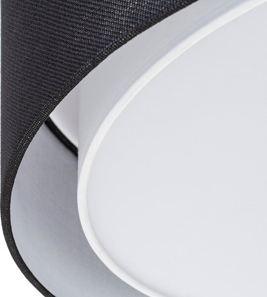 Stropní svítidlo OTIS 50, černá/bílá, patice E27, 3× 15 W