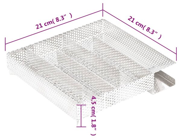 Generátor studeného kouře 5komorový 21 cm nerezová ocel 30253