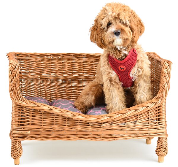 Pelíšek proutěný pro zvířata Sofa I. š.64 x hl.37 x v.40(cm)