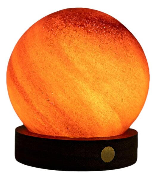 Tmavě hnědá světelná dekorace na USB ø 8 cm Sand Storm – Gingko