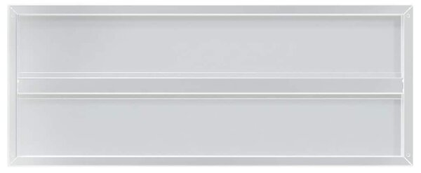 Nástěnné police 2 ks 100 x 40 cm stříbrné nerezová ocel 30278