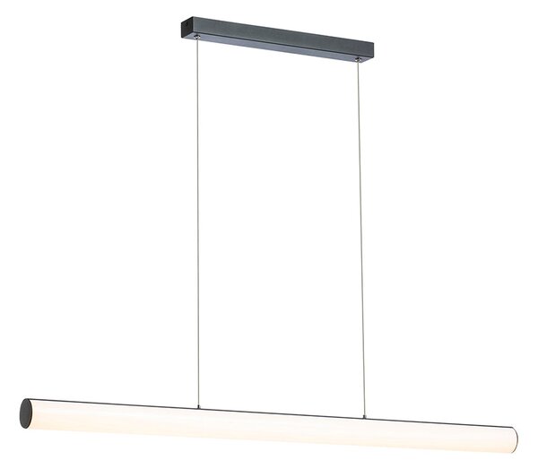 Závěsné LED svítidlo RIVIER LED I, černá/mléčný akryl, 24 W, teplá bílá 3000 K