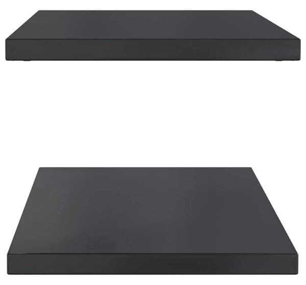 Nástěnné police 2 ks 100 x 40 cm stříbrné nerezová ocel 30287