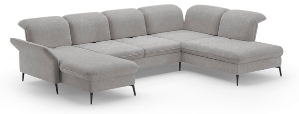 SEDACÍ SOUPRAVA, textil, světle šedá Sit & More - Sedací soupravy, Online Only