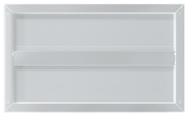 Nástěnné police 2 ks 50 x 30 cm stříbrné nerezová ocel 30285