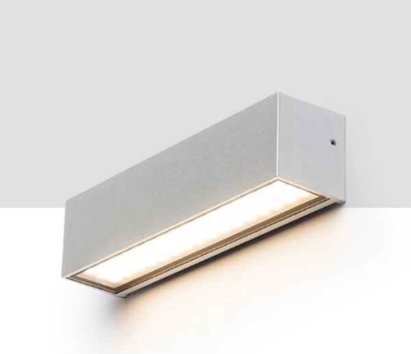 Venkovní nástěnné LED svítidlo CAMARGUE, antracitová/satinované sklo, 6 W, teplá bílá 3000 K, IP65