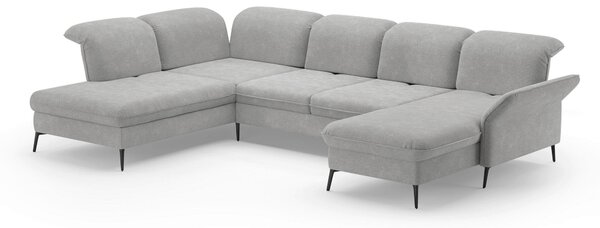 SEDACÍ SOUPRAVA, textil, světle šedá Sit & More - Sedací soupravy, Online Only