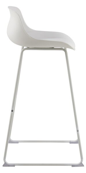 Bílá barová židle (výška sedáku 76 cm) Tina – Actona
