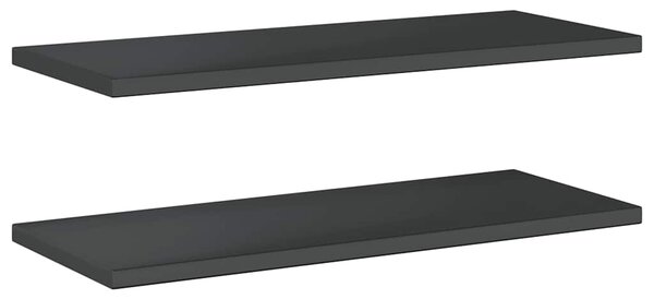 Nástěnné police 2 ks 100 x 40 cm stříbrné nerezová ocel 30287