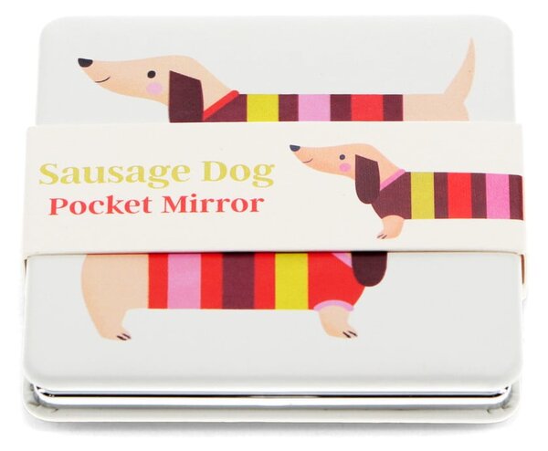 Kosmetické zvětšovací zrcadlo 7x7 cm Sausage Dog – Rex London
