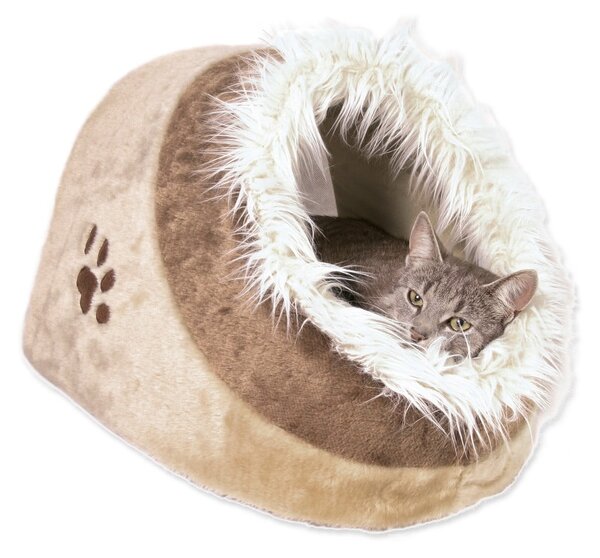 Béžová plyšová kukaň pro kočku 35x26 cm Trixie Minou – Plaček Pet Products