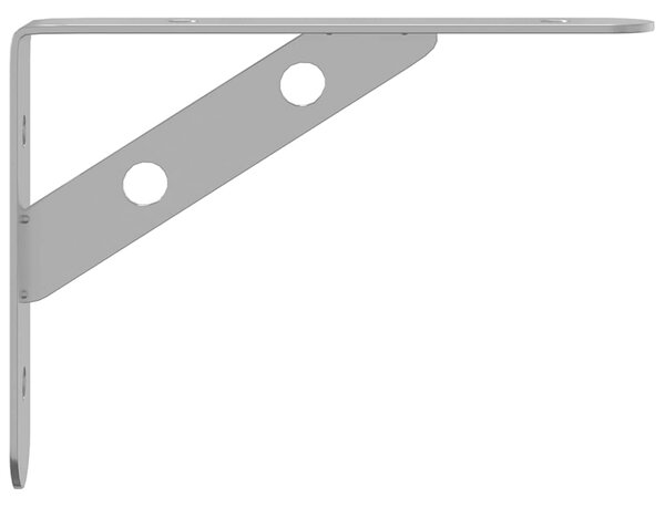 Policové držáky 4 ks 15 x 2,5 x 11,5 cm stříbrné nerezová ocel 30296