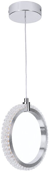 Toolight Rea, Závěsné stropní LED svítidlo LHJ126-W Chrom, OSW-03281