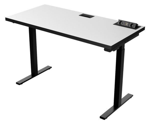 Polohovací stůl EXTREME, 135x76-125x65, bílá