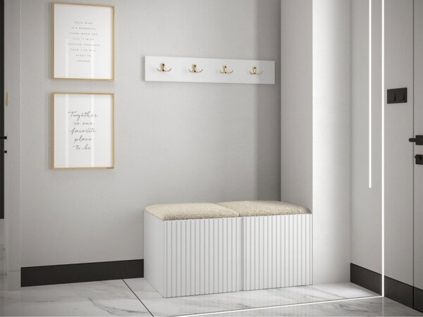 Předsíňová sestava Towiro Slim VI, Barva: bílá, Barva látek:: Abriamo 03 5903211370700