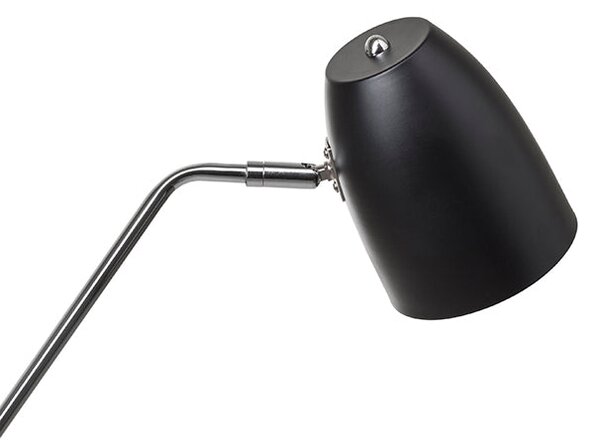 Stojací lampa PRAGMA, černá/chrom, patice E27, 11 W