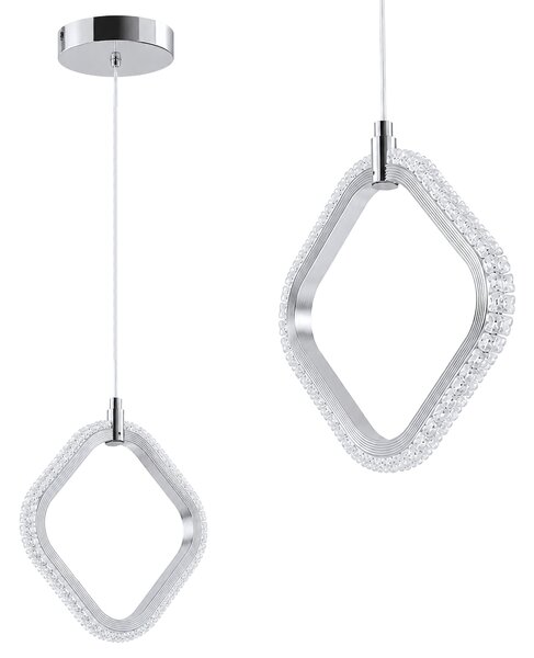 Toolight Rea, Závěsné stropní LED svítidlo LHJ127-W Chrom, OSW-03282
