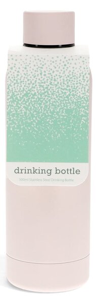 Světle růžová cestovní nerezová lahev 500 ml – Rex London