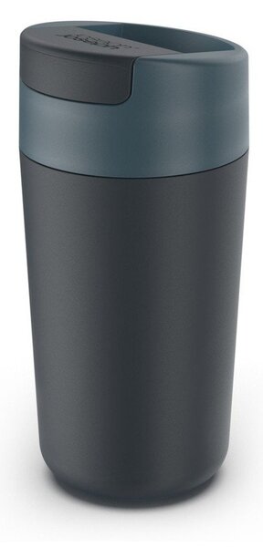 Tmavě modro-antracitový cestovní hrnek 450 ml Sipp – Joseph Joseph