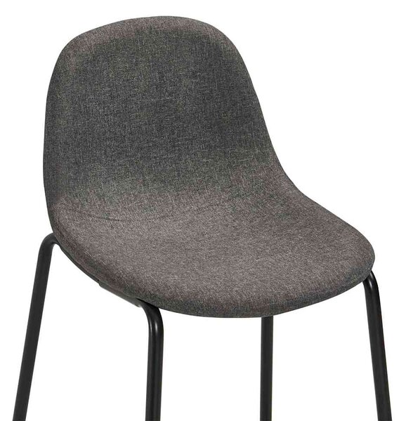 Barové židle 6 ks tmavě šedé textil 3051099