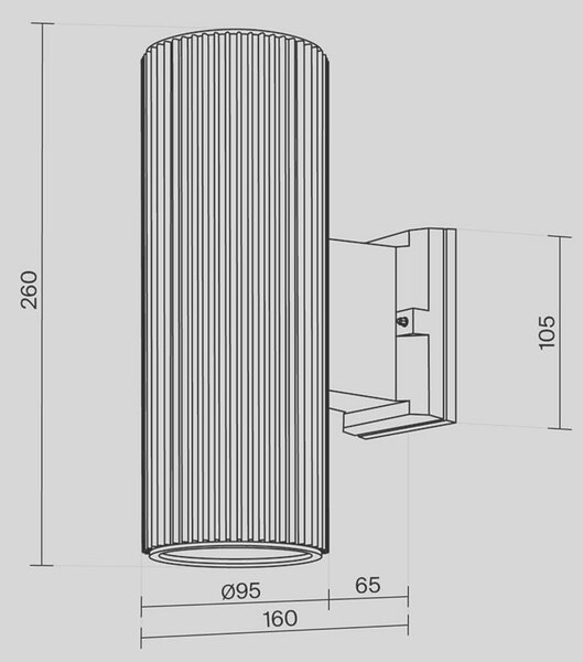 MAYTONI Nástěnné svítidlo Rando O419WL-02B