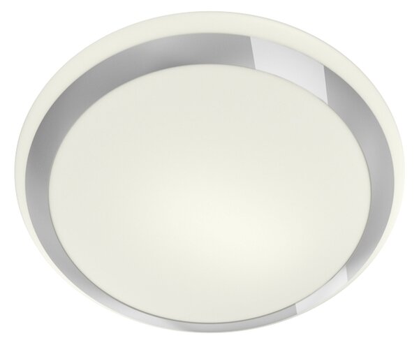 Koupelnové stropní LED svítidlo AREA LED, opálové sklo/chrom, 24 W, teplá bílá 3000 K, IP44