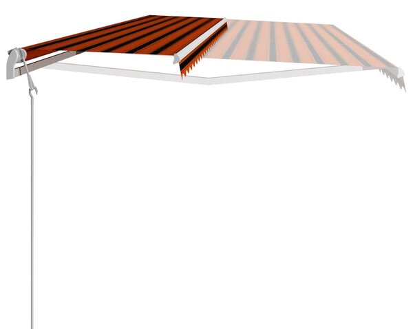 Automatická zatahovací markýza 600 x 300 cm oranžovo-hnědá 3051208