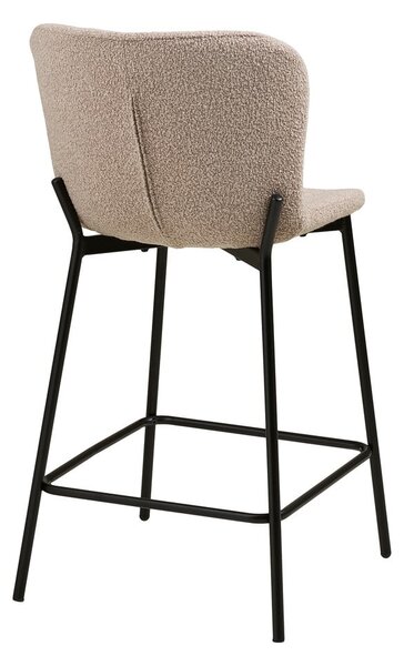 Béžová čalouněná barová židle (výška sedáku 65 cm) Maceda – House Nordic