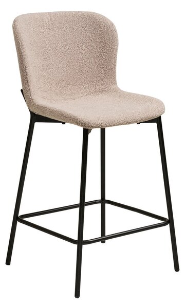 Béžová čalouněná barová židle (výška sedáku 65 cm) Maceda – House Nordic