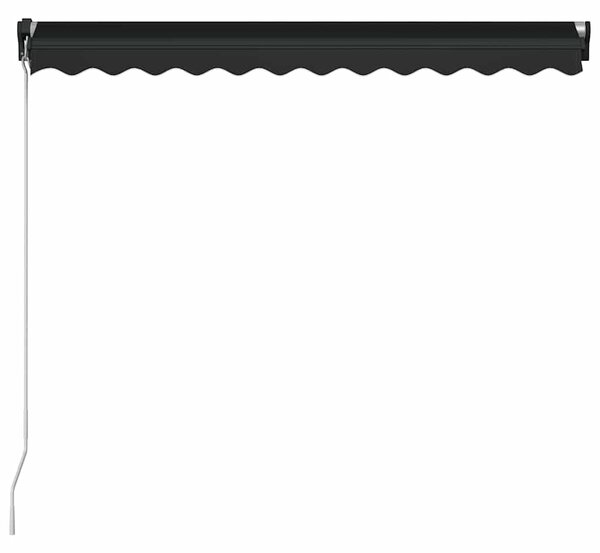 Ručně zatahovací markýza s LED světlem 350 x 250 cm antracitová 3051244