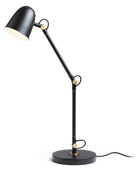 Stolní lampa DANNY, bílá/matný nikl, patice E14, 5 W