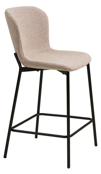 Béžová čalouněná barová židle (výška sedáku 65 cm) Maceda – House Nordic