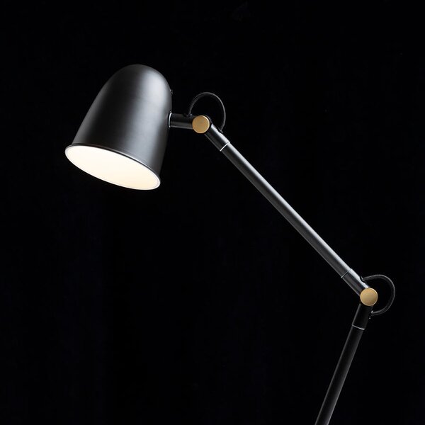 Stolní lampa DANNY, bílá/matný nikl, patice E14, 5 W