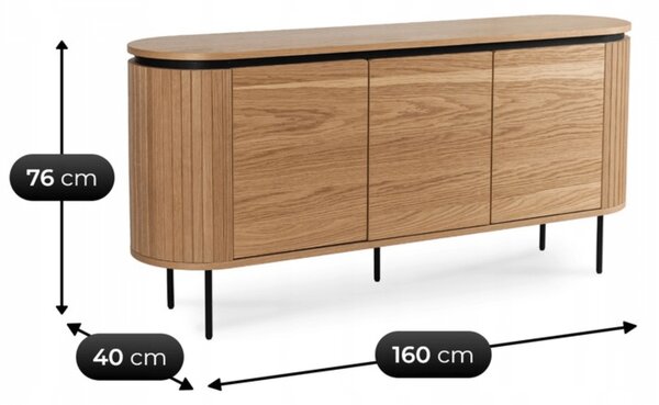 Skříňka Back 160 (dub). Akce -20%