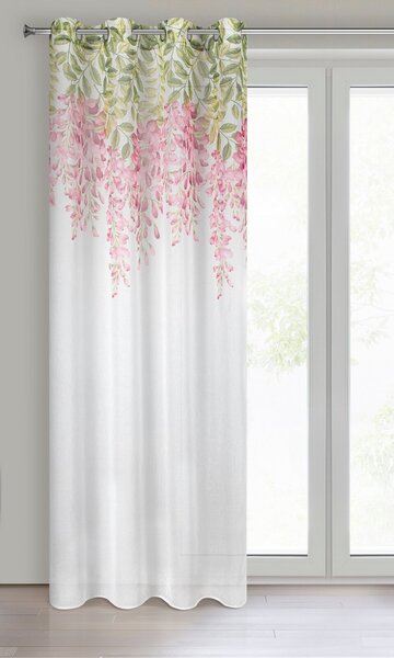 ZÁCLONA NA KROUŽCÍCH JULIETA 140X250 CM VÍCEBAREVNÁ