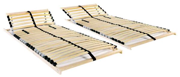 Lamelové rošty do postele 2 ks 28 lamel 7 zón 70 x 200 cm 3051415