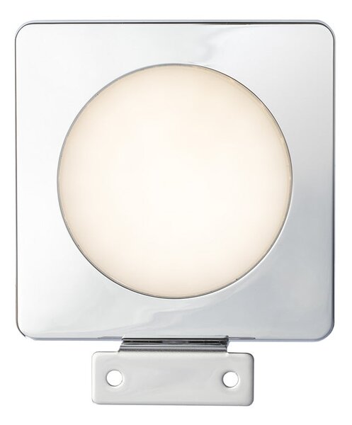 Koupelnové nástěnné LED svítidlo YOLO SQ nad zrcadlo, chrom, 4 W, teplá bílá 3000 K, IP44, 12 V