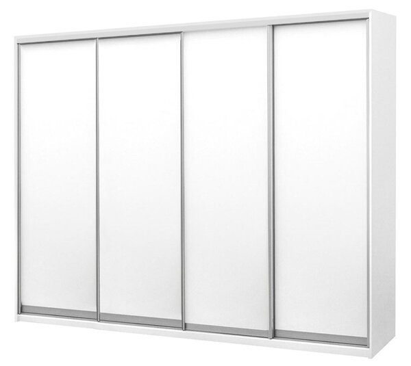 Skříň s posuvnými dveřmi Komforto 4 DTD 250x240x60 cm Bílá