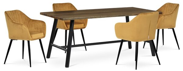 Jídelní stůl TABLON (180x90 cm / 220x90 cm) — masiv, hnědá 220 x 90 cm